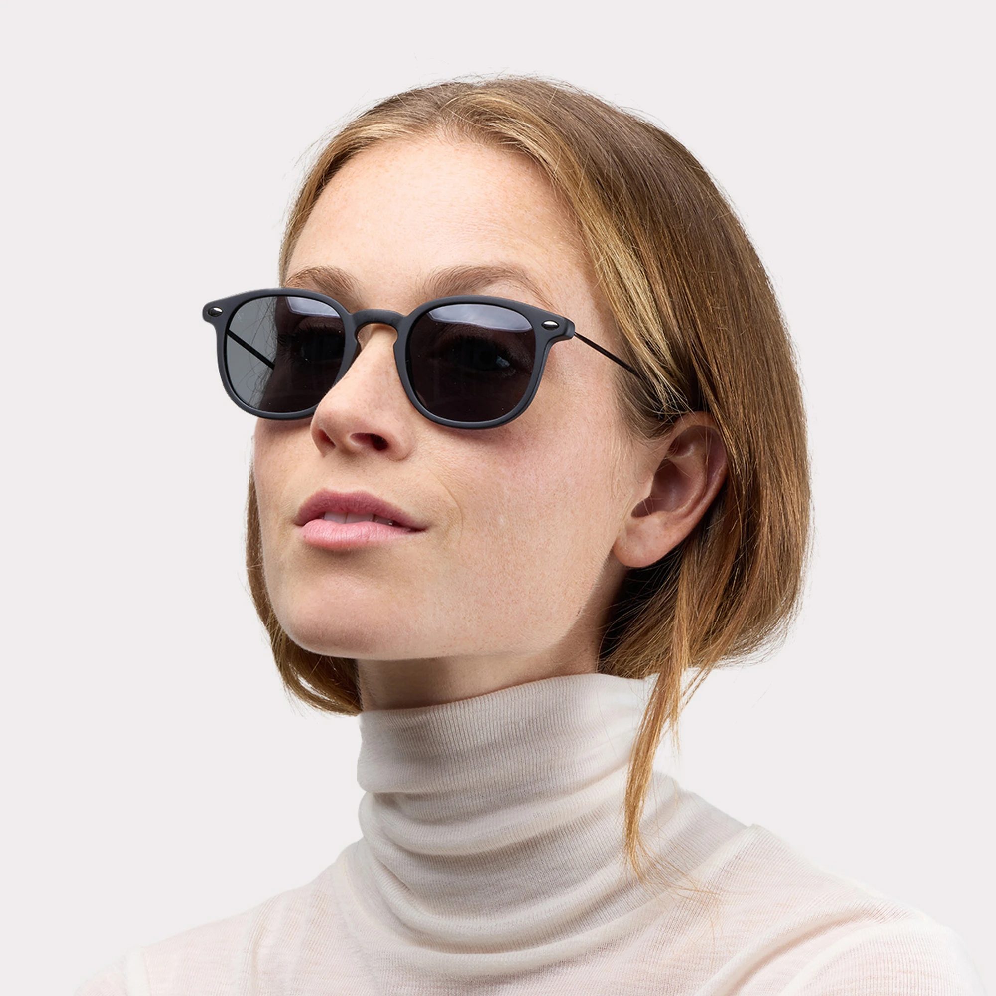 A pair of Alma Black Sunglasses