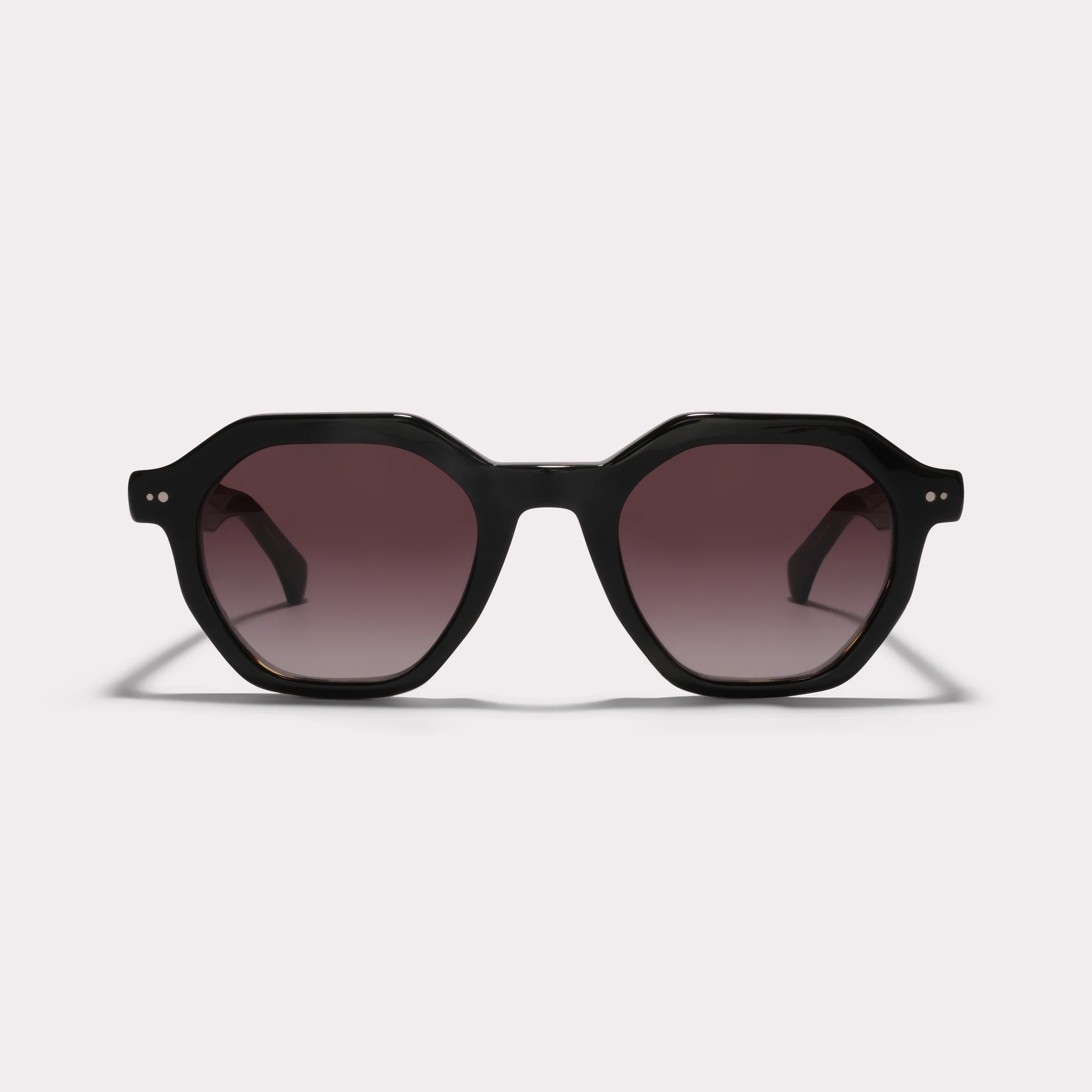 A pair of Milton Black Sunglasses seen from the front