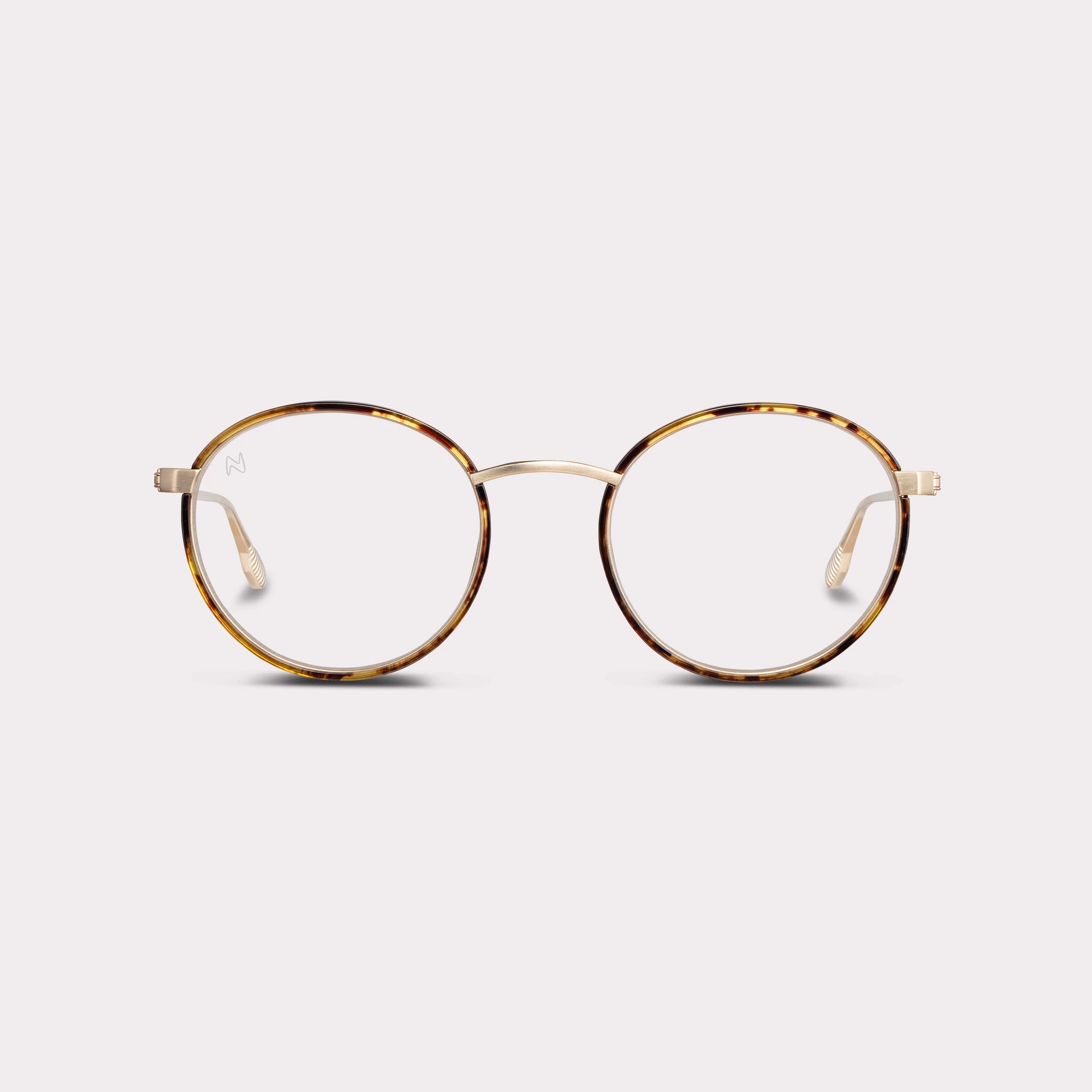 Une paire de Ela Light tortoise Lunettes de lecture vue de face