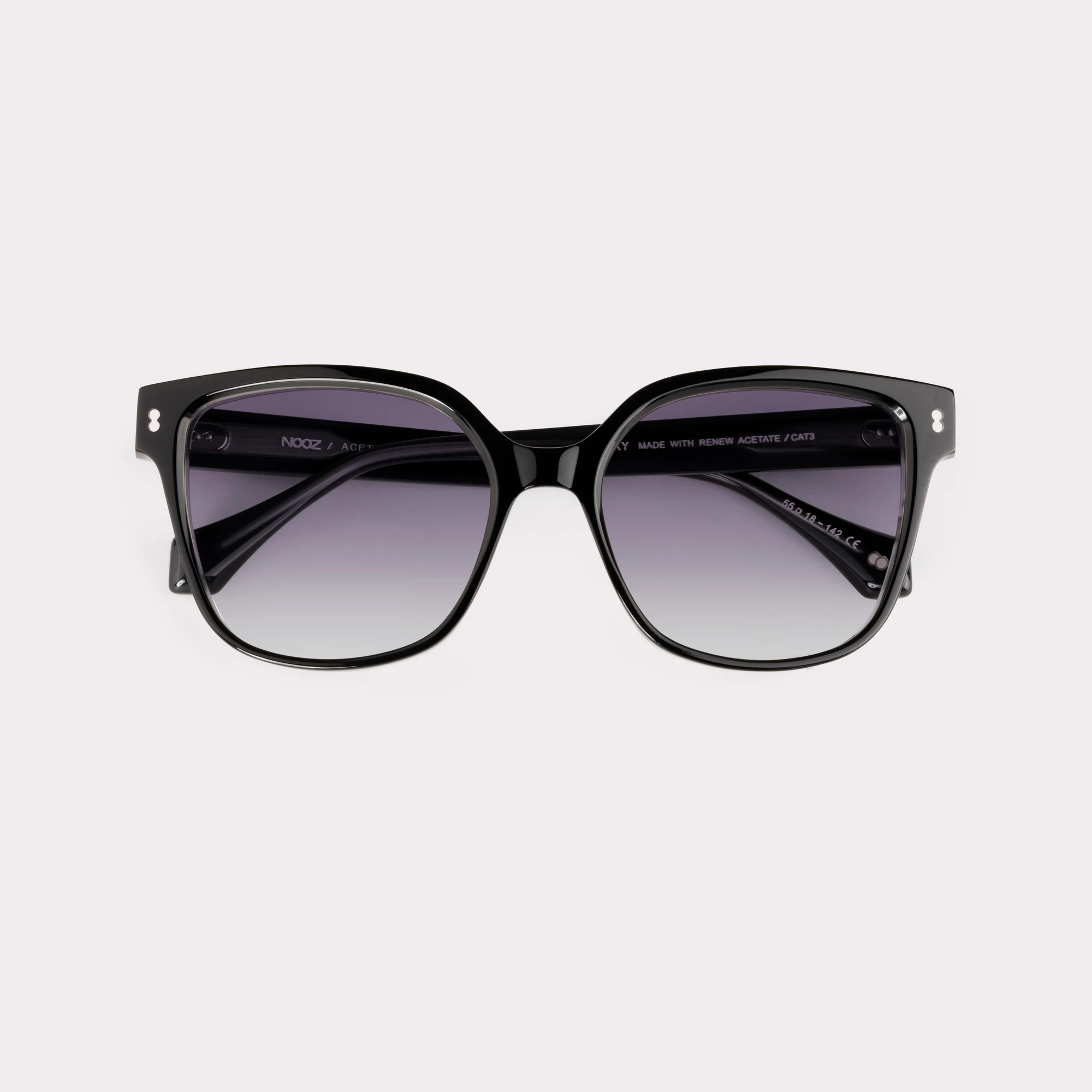 A pair of Lucky Black Sunglasses folded