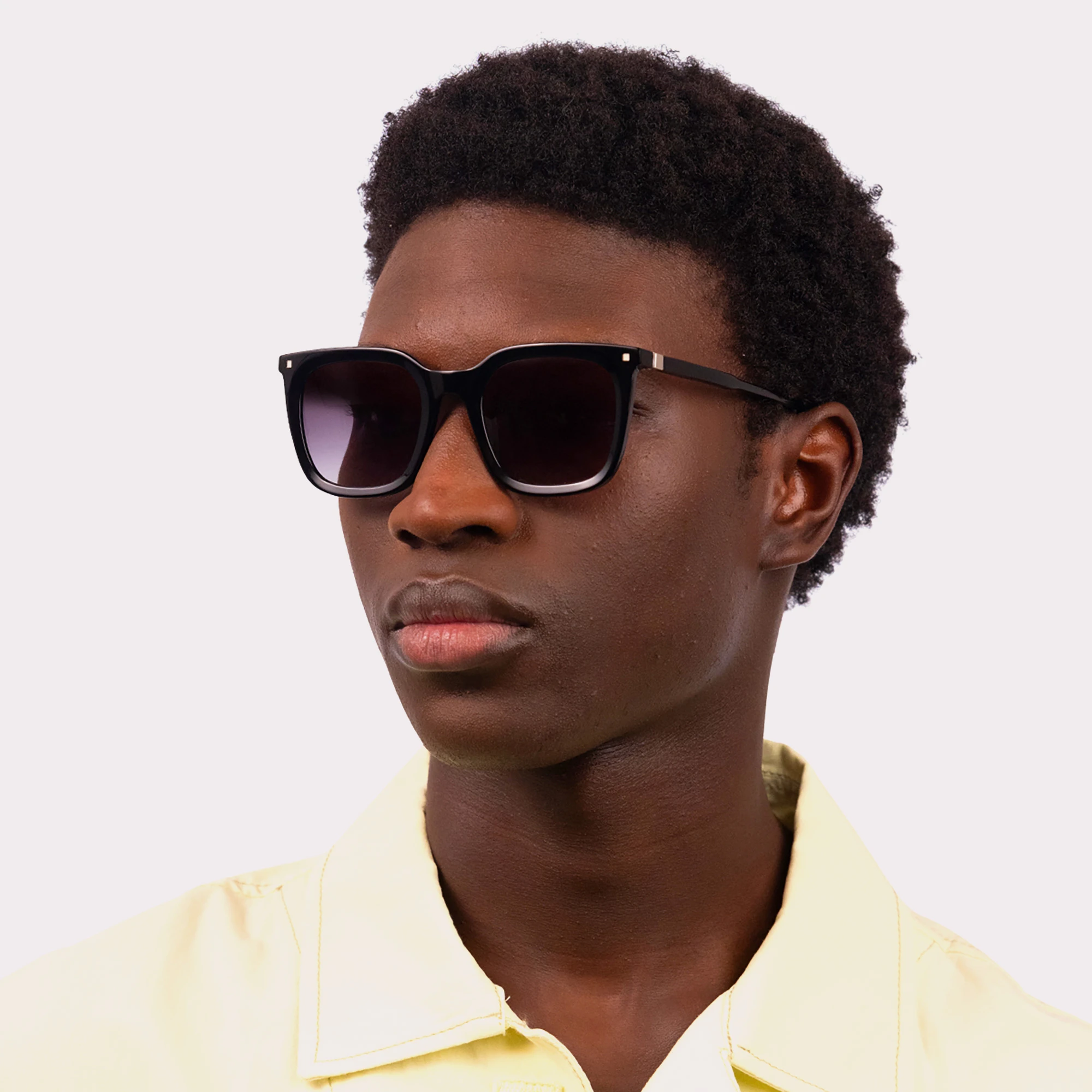A pair of Candid Black Sunglasses