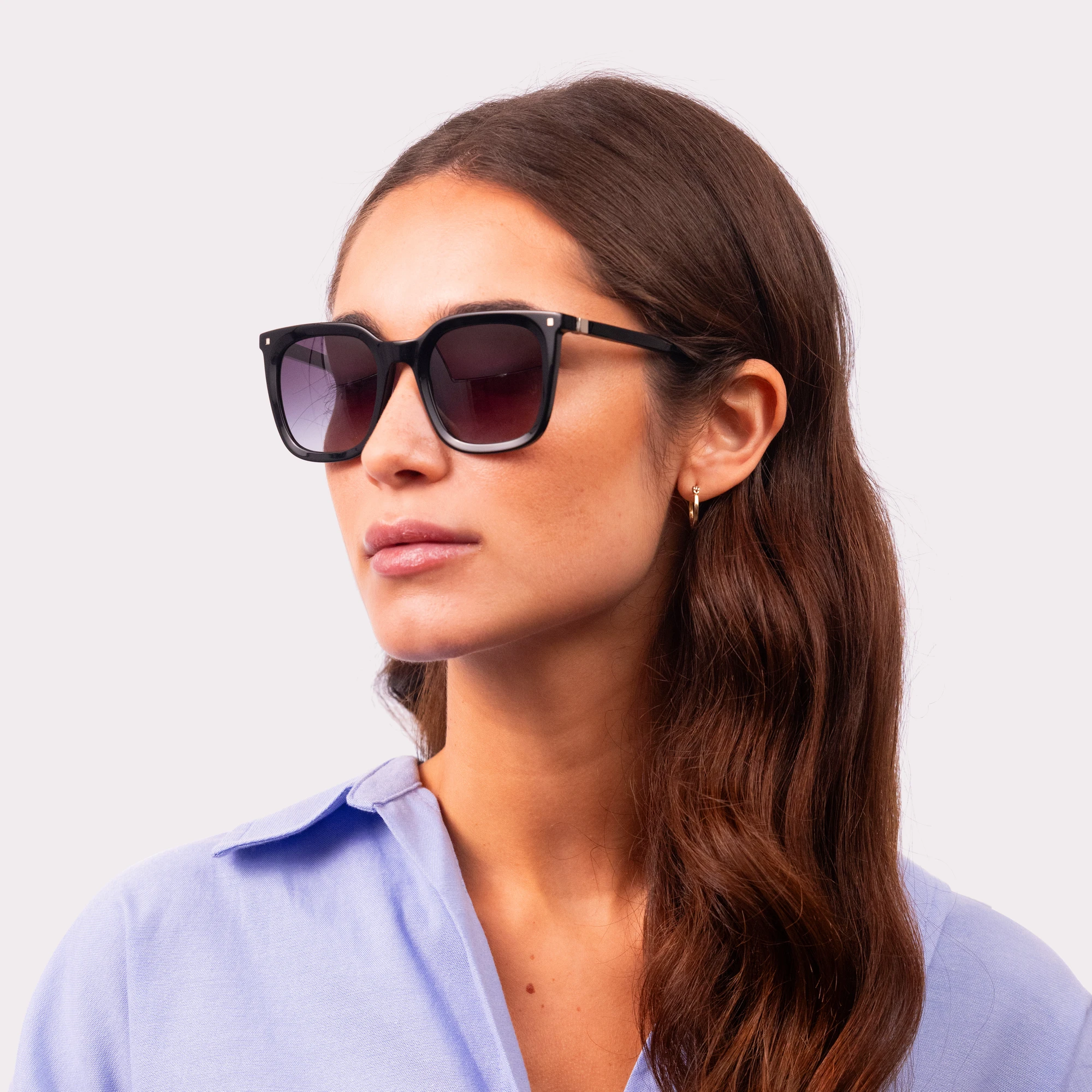 A pair of Candid Black Sunglasses