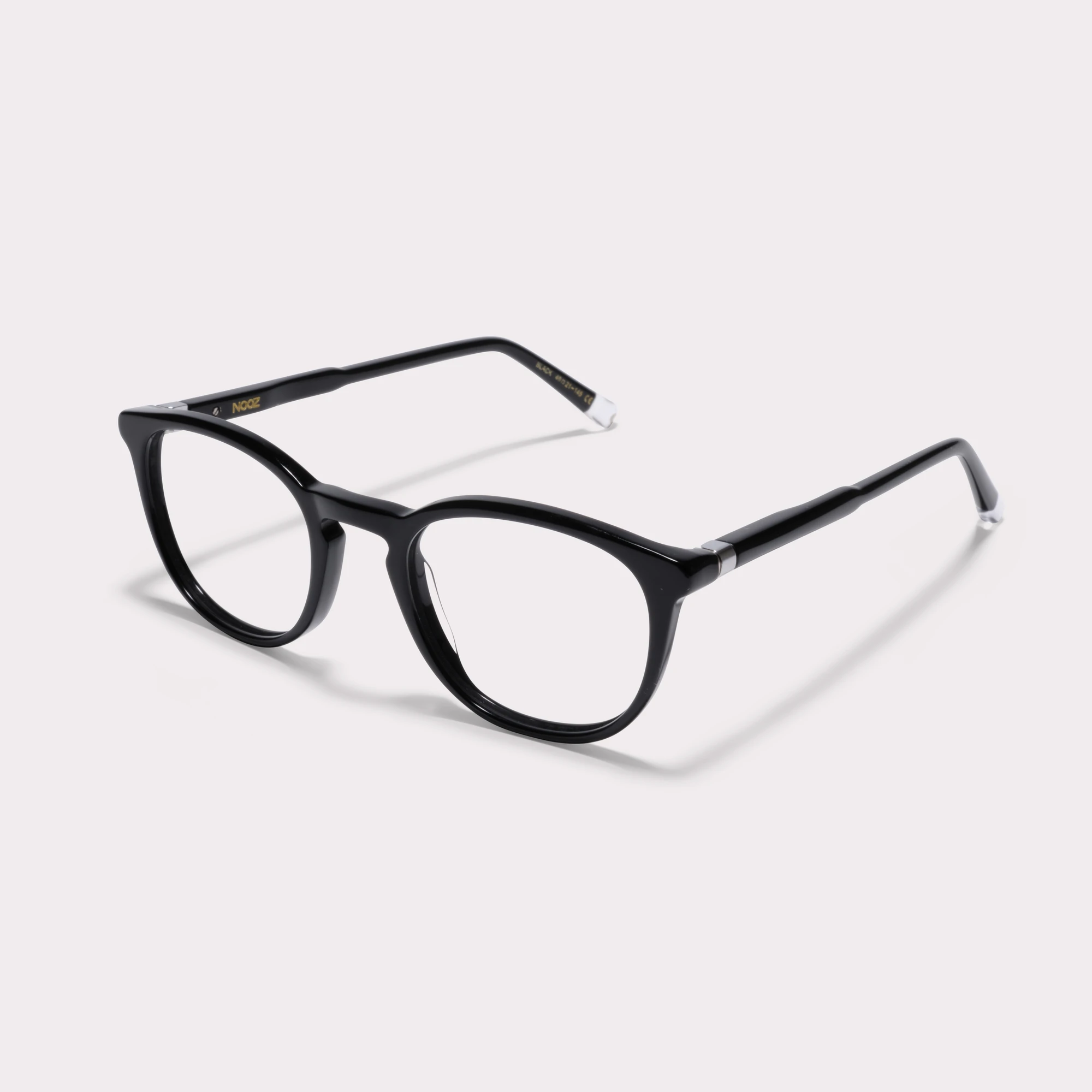 A pair of Roy Black Prescription glasses  seen from the side