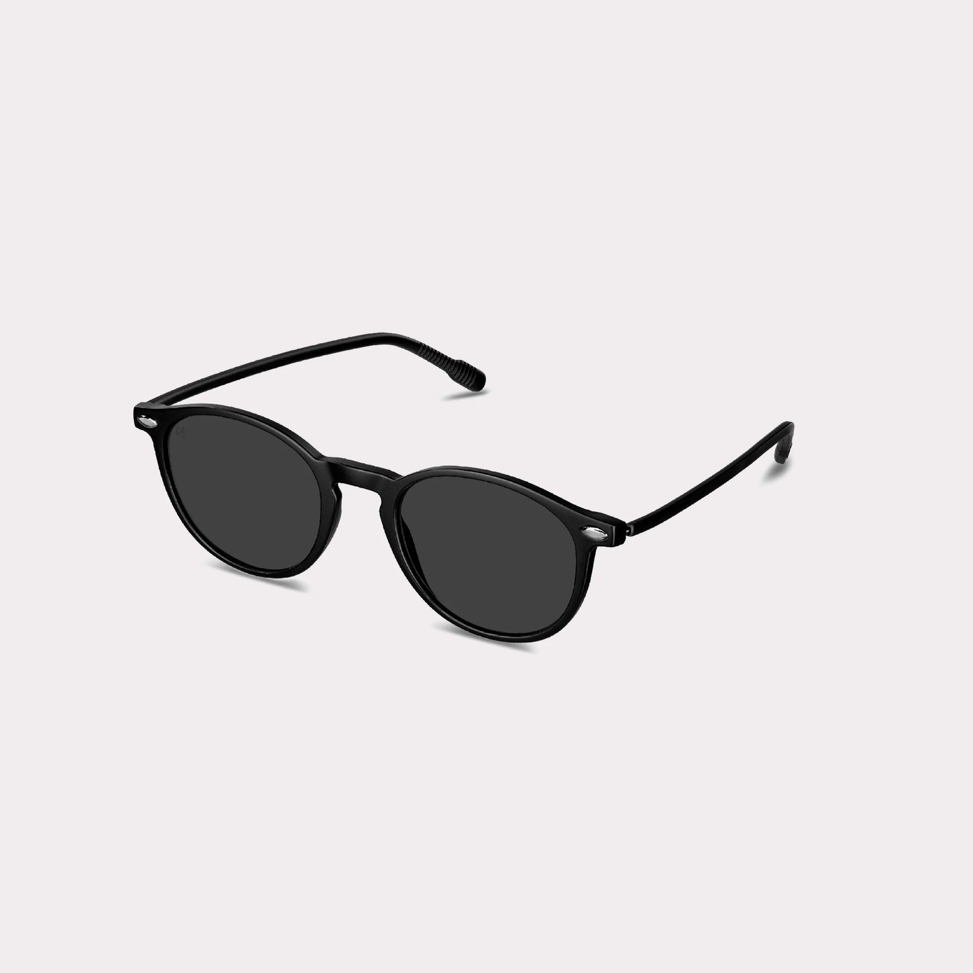 A pair of Cruzy Black Sunglasses for children  seen from the side