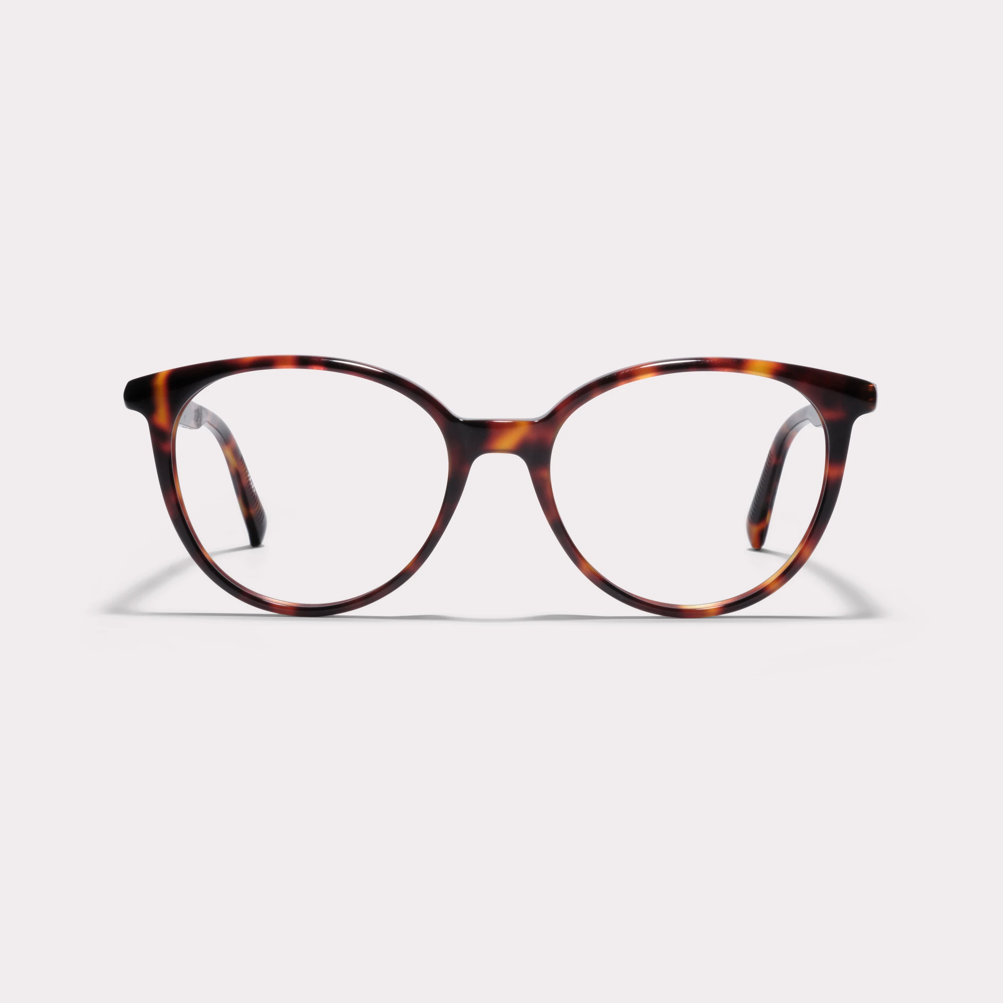 Un paio di Berry Tortoise Occhiali da vista su misura vista di fronte