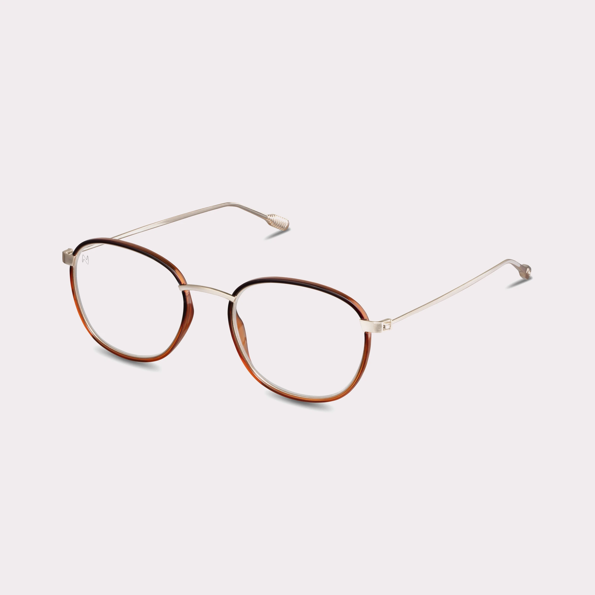 Une paire de Gali Brown-bronze Lunettes de lecture vue de côté