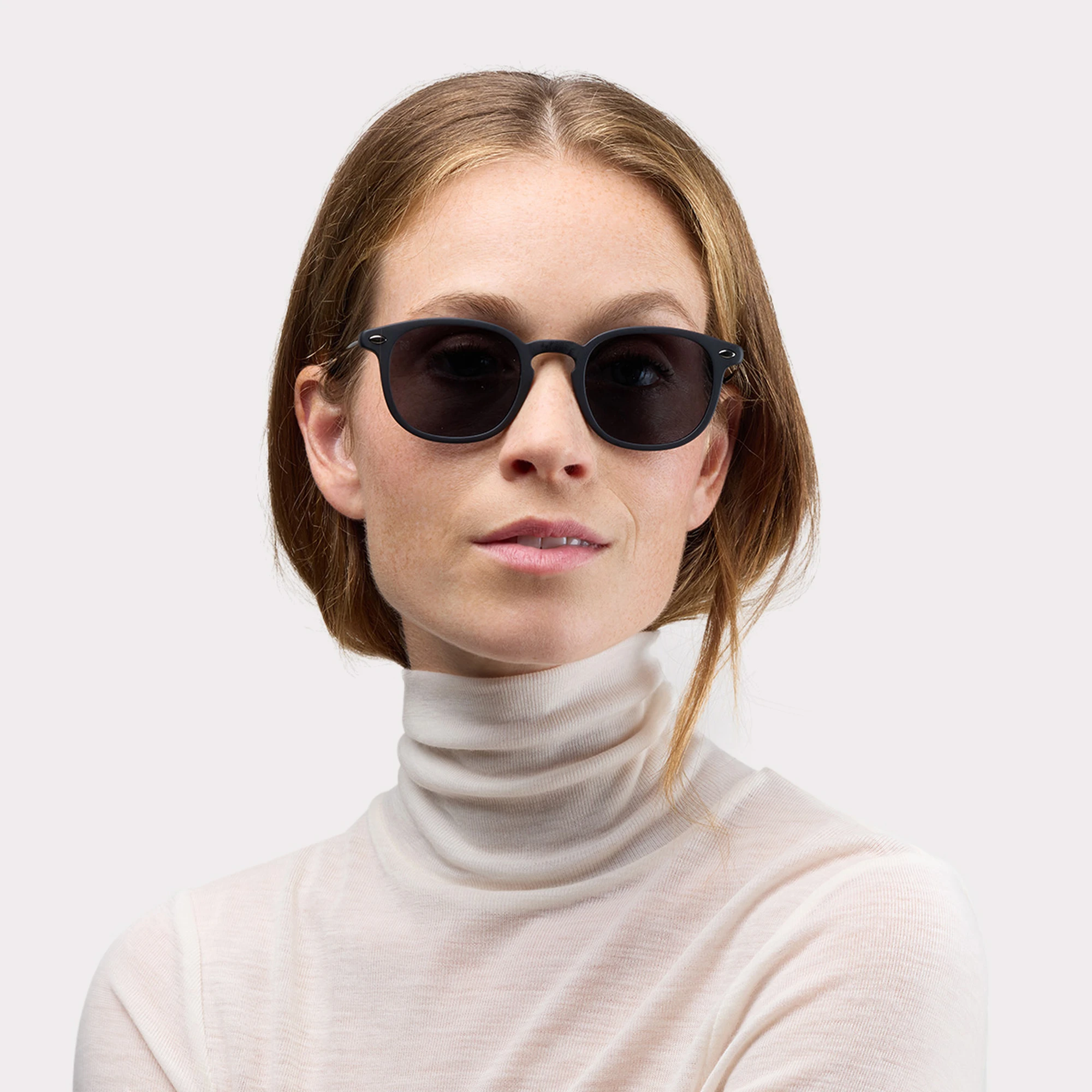 A pair of Alma Black Sunglasses