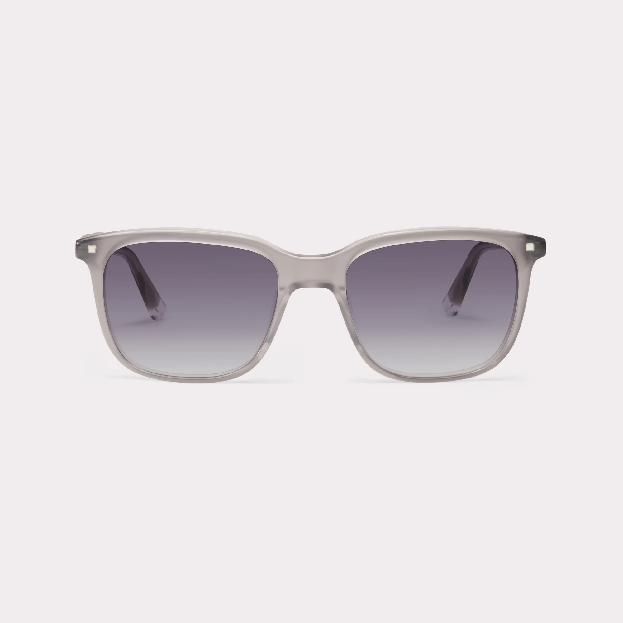 A pair of Cairo Grey Sunglasses seen from the front