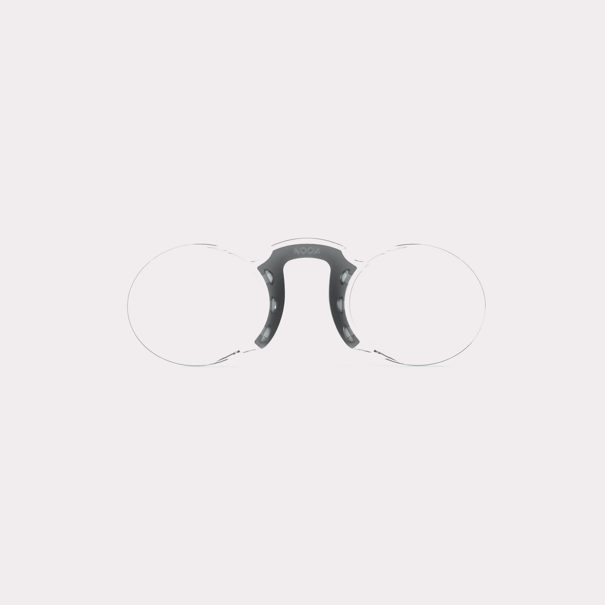 A pair of Oval Black Reading glasses seen from the front