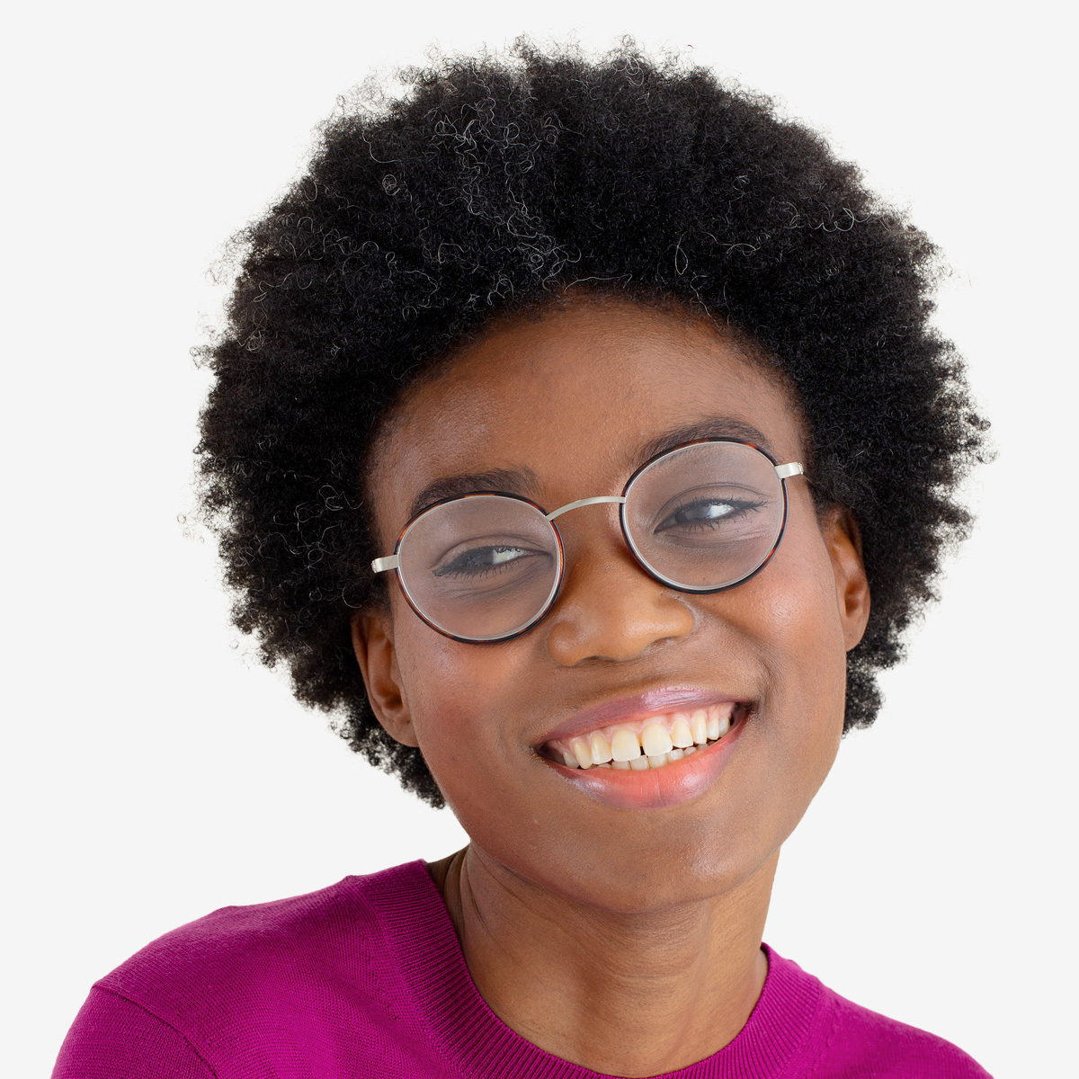 A pair of Ela Dark tortoise Blue light glasses