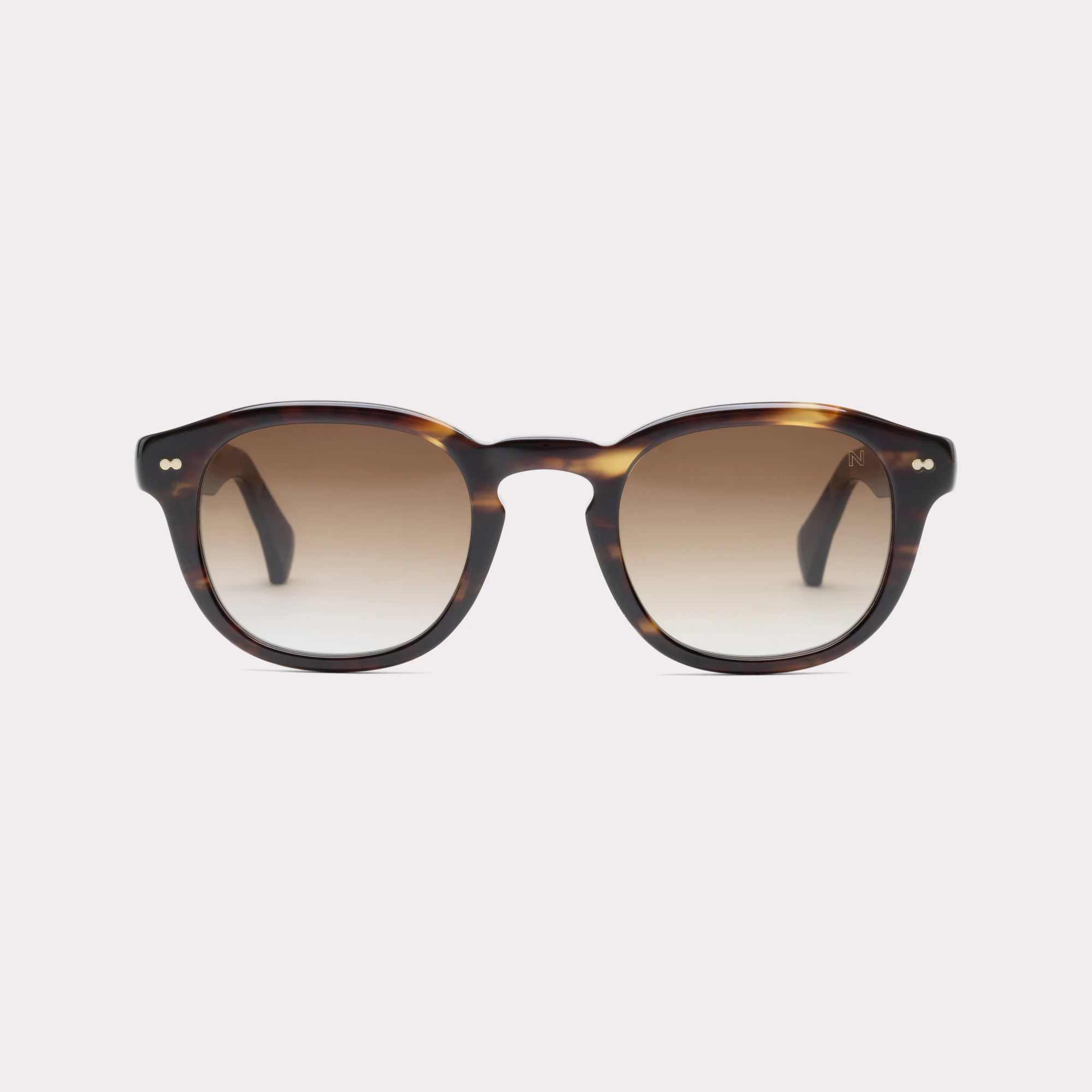 A pair of Owen Havana Sunglasses seen from the front