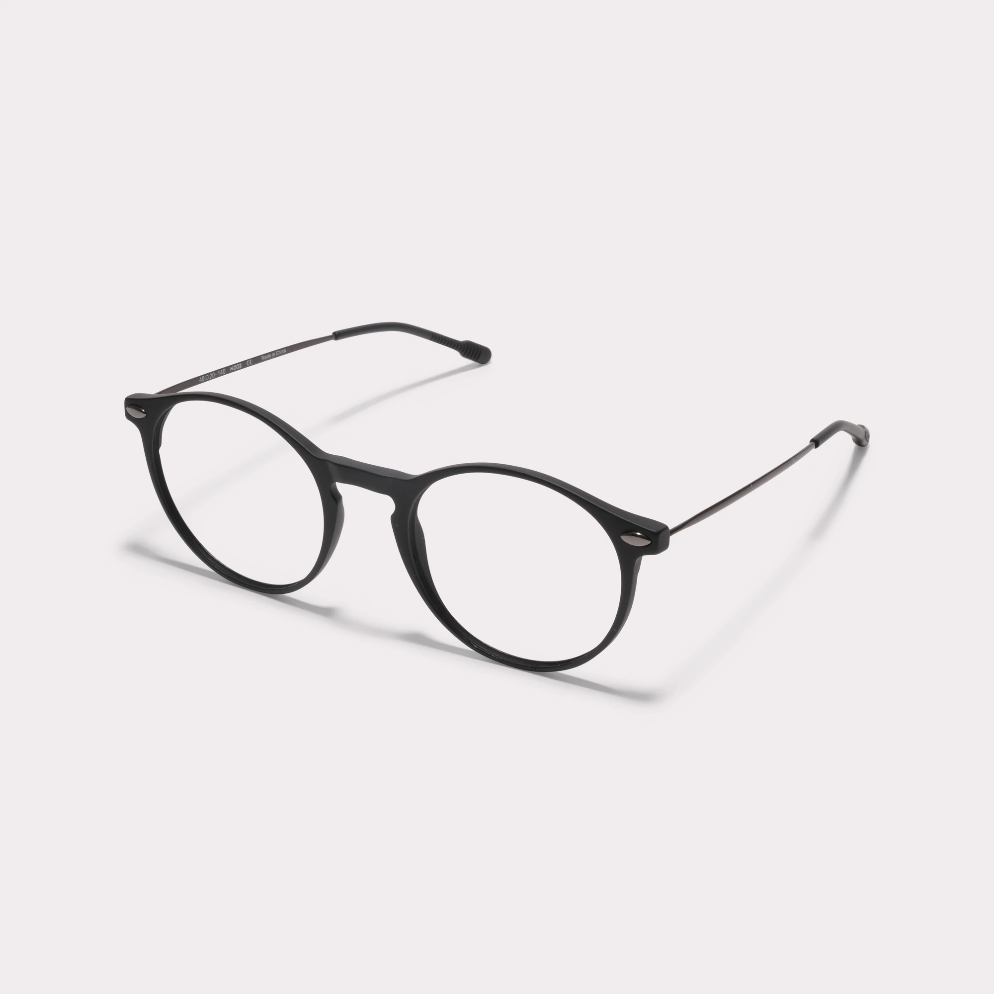 A pair of Cruz Black Reading glasses anti-blue light  seen from the side