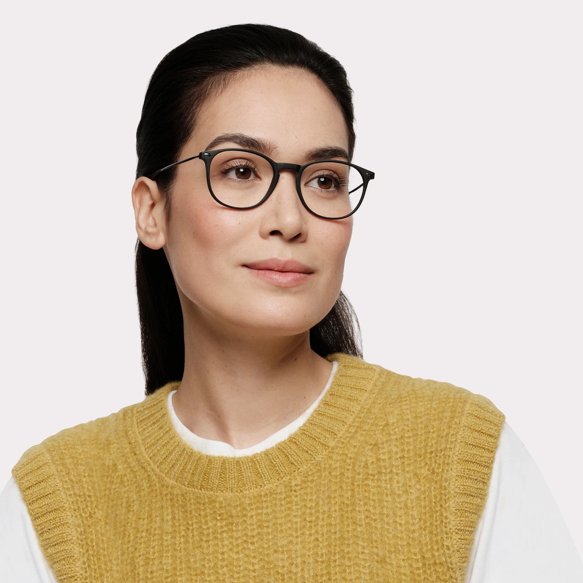 A pair of Alba Black Multi-distance reading glasses