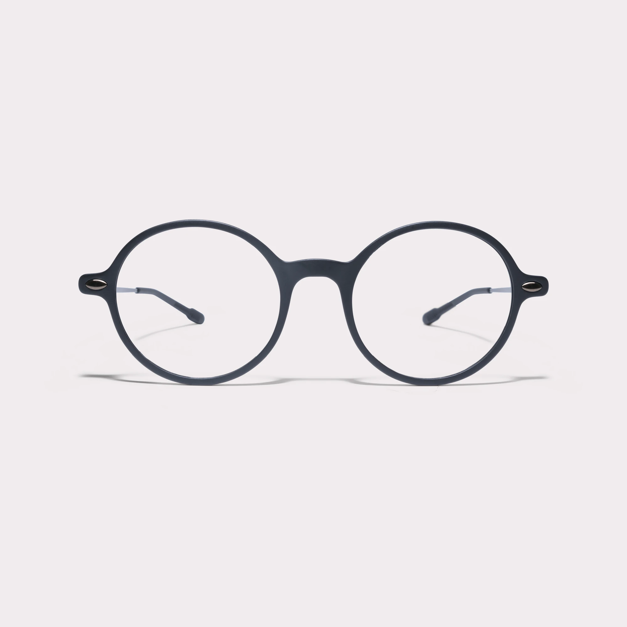 A pair of Milo Black Reading glasses seen from the front