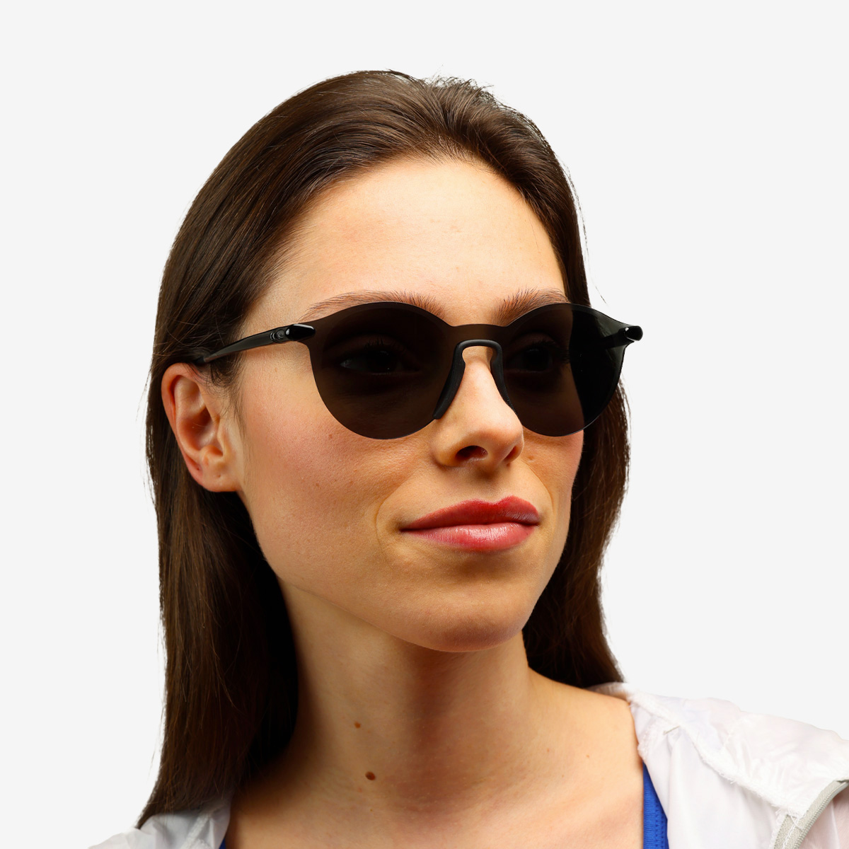A pair of Essential Sport Round Black Sunglasses
