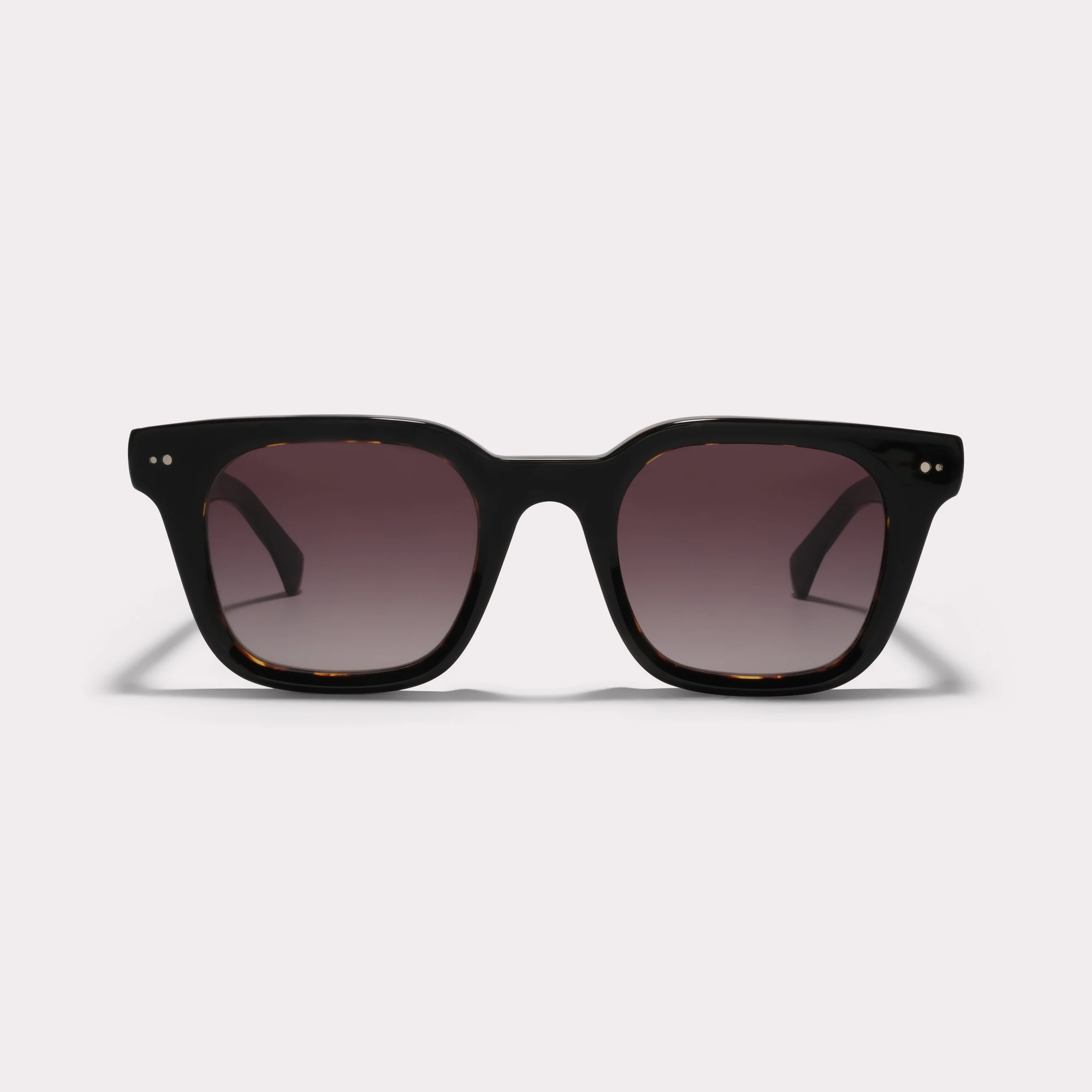 A pair of Vega Black Sunglasses seen from the front