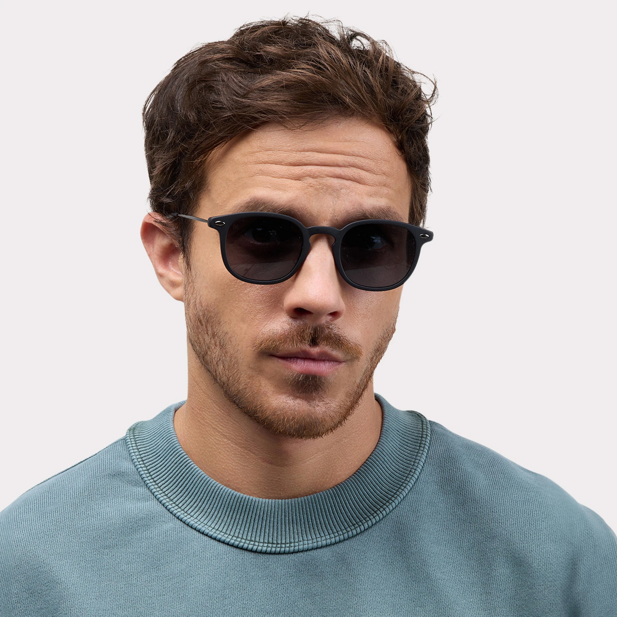 A pair of Alma Black Sunglasses