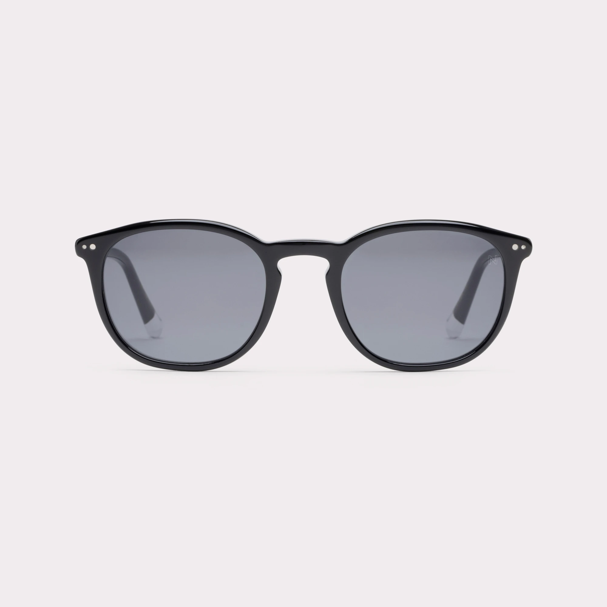 A pair of Roy Black Sunglasses seen from the front