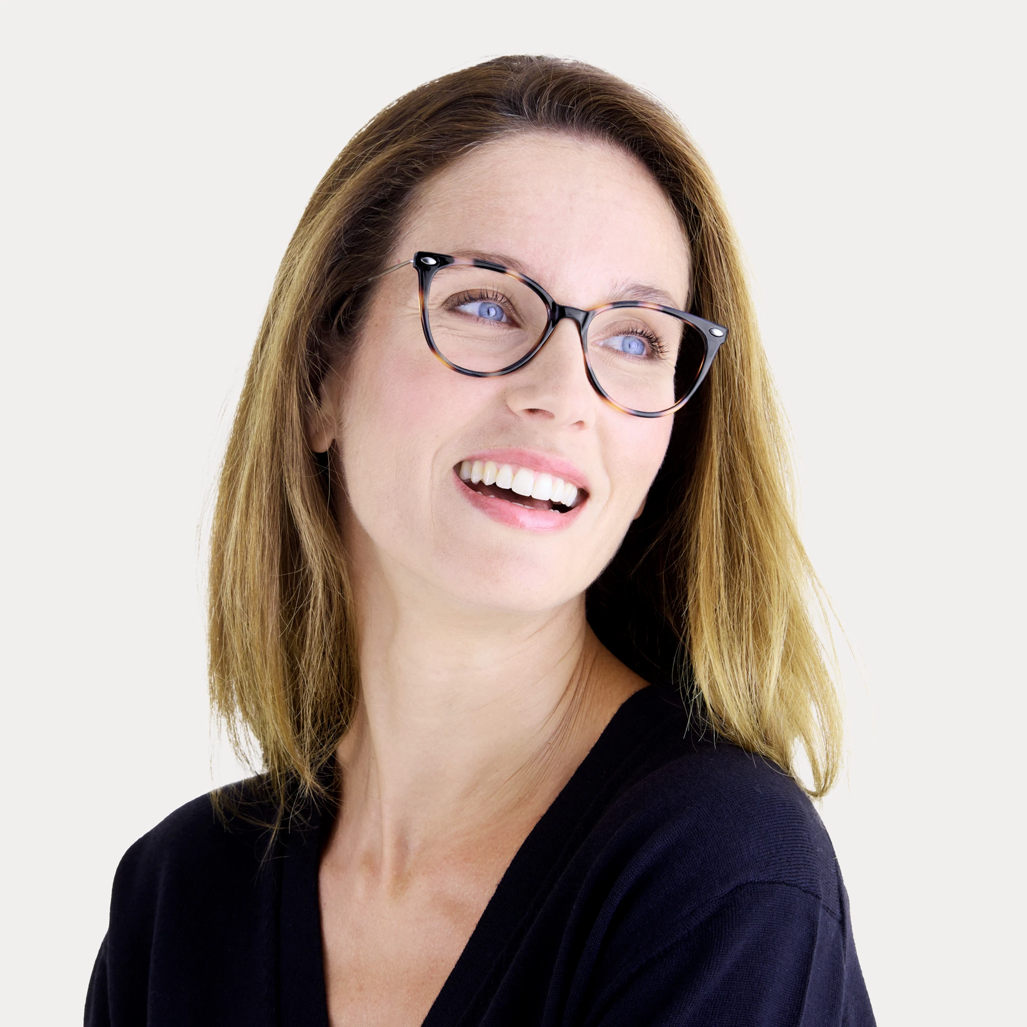 A pair of Ivy Tortoise Reading glasses anti-blue light