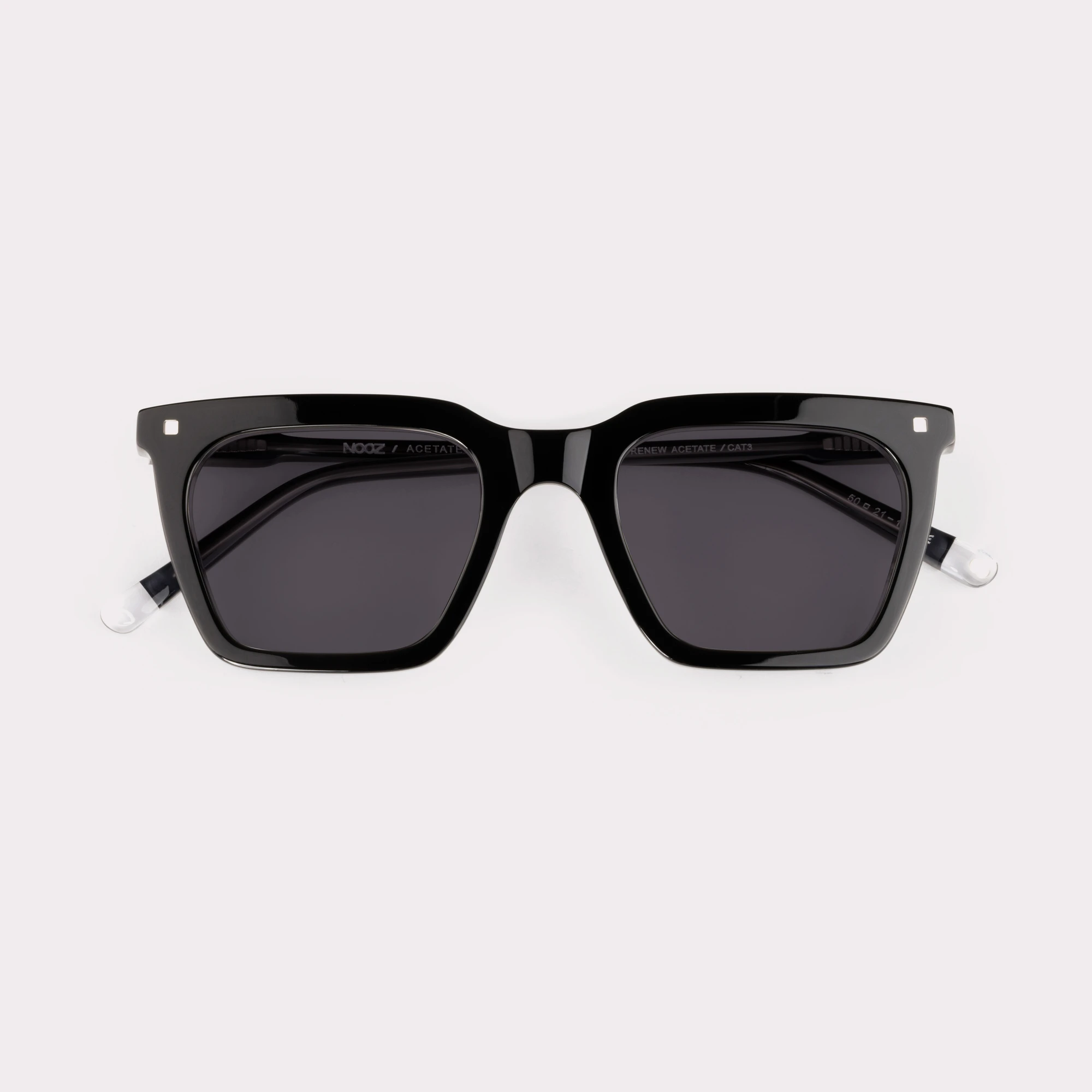 A pair of Carter Black Sunglasses folded