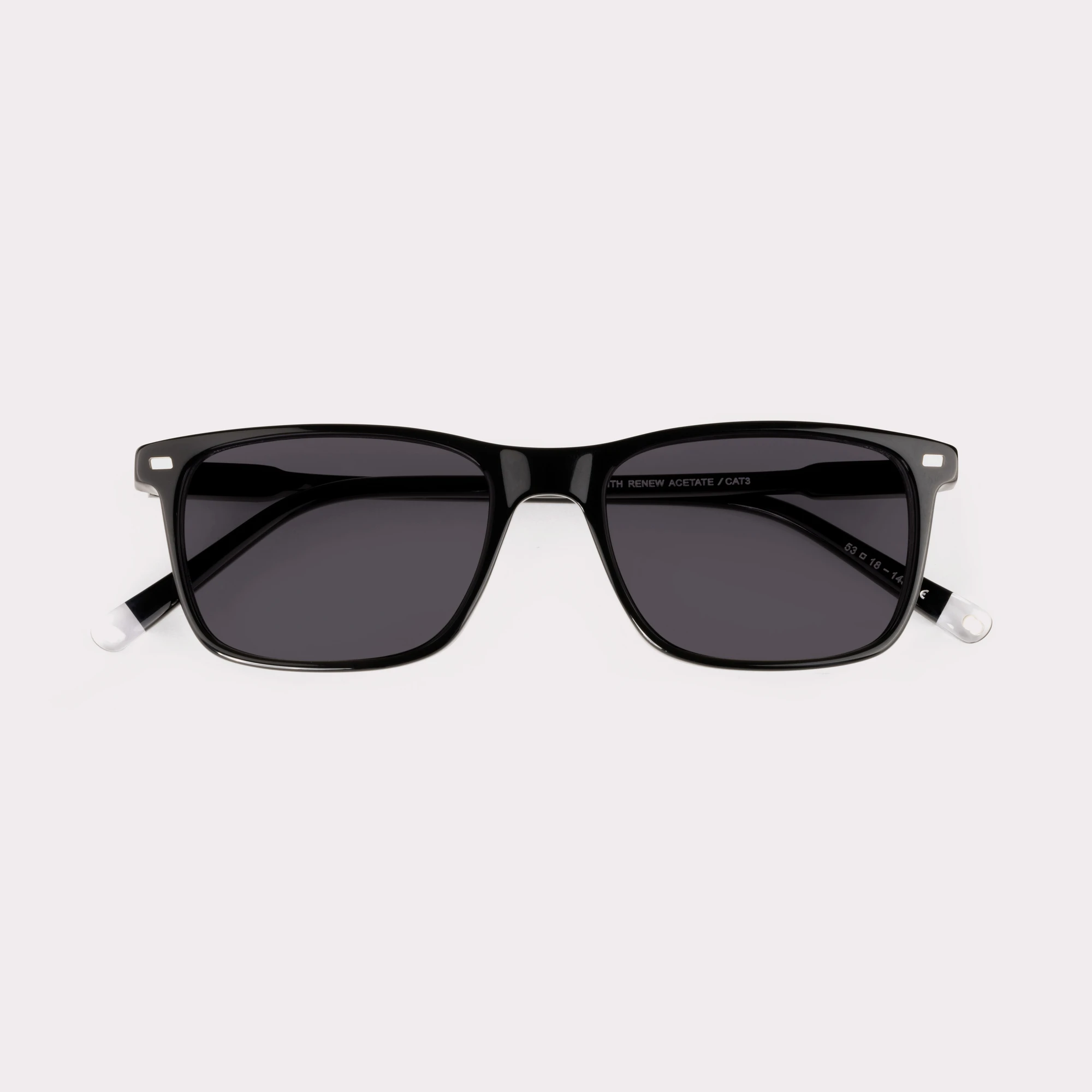 A pair of Andre Black Sunglasses folded