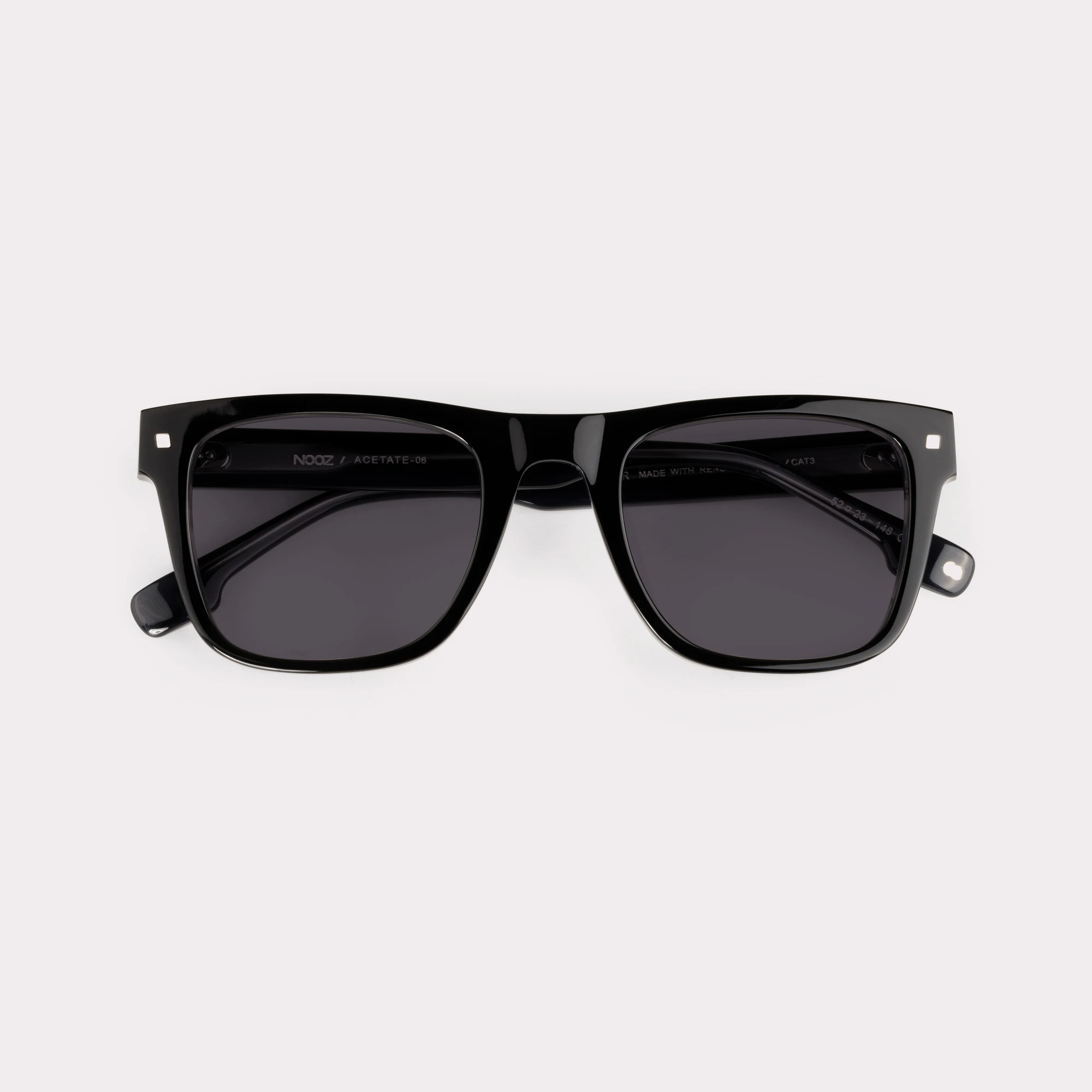 A pair of Casper Black Sunglasses folded