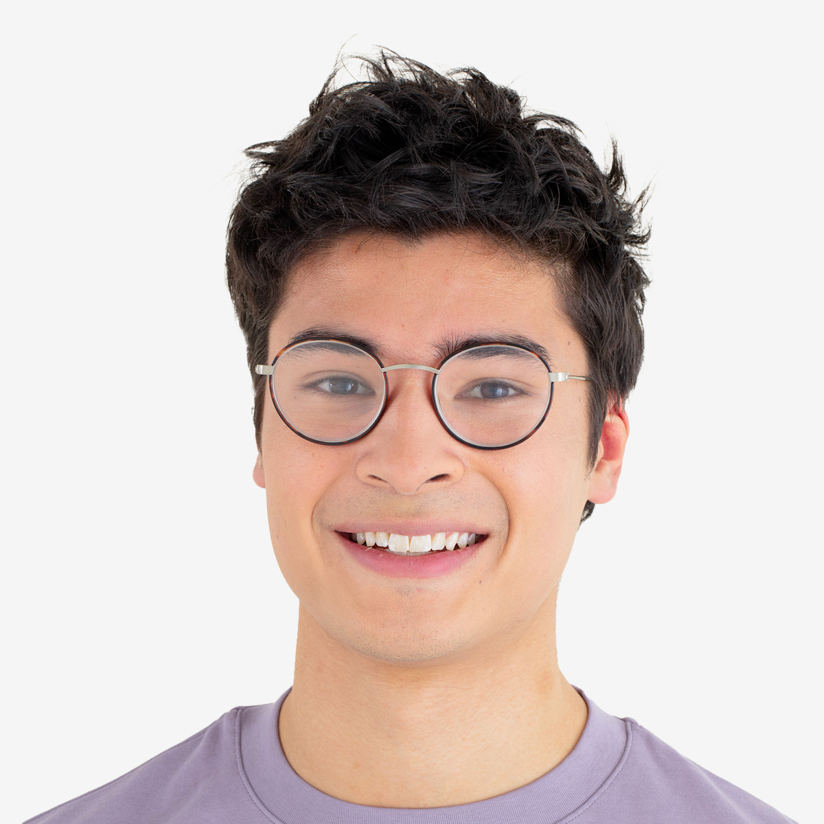 A pair of Ela Dark tortoise Blue light glasses